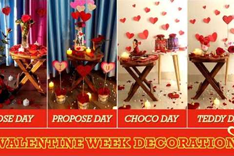 Romantic ❤️ Last Minute Valentine Day | Anniversary Decoration Idea at home | Valentine Week Gifts🎁