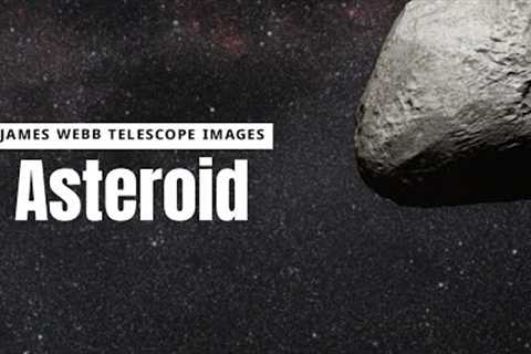 Illustration of a large asteroid discovered by James Webb telescope @sciencedawn