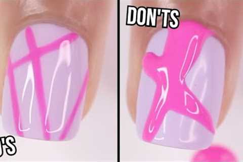 DOs &amp; DON'Ts: LINER GEL NAIL ART | how to use liner gel/polish on nails | gel nail polish at..