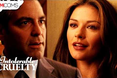 A Romantic Divorce Attorney (Kiss Scene) - Intolerable Cruelty | RomComs