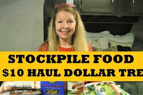 Stockpile Food $10 Grocery Stock Up Dollar Tree...Keep Prepping Pantry Challenge