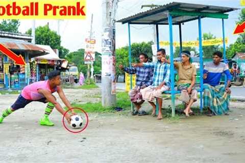 Fake Football Kick Prank !! Football Scary Prank - Gone WRONG Reaction  Awesome reaction Prank