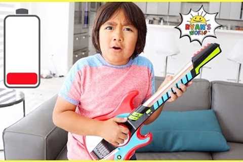 Ryan plays with DIY instruments Guitar Drums and more!