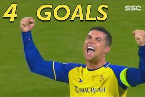 Cristiano Ronaldo Unstoppable Against Al Wehda | 4 GOALS