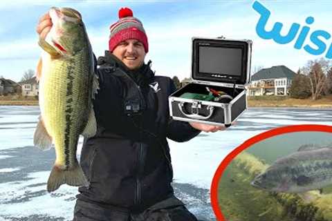 Fishing w/ $100 Wish App UNDERWATER Camera!!! (IT WORKED!)