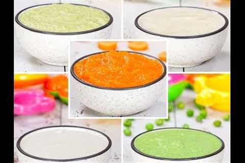 5 Homemade 4 - 6 months baby food recipes!