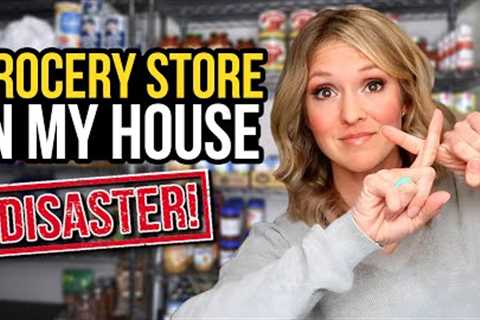 GROCERY STORE IN MY BASEMENT?! | Ultimate Prepper Pantry Declutter &amp; Organize