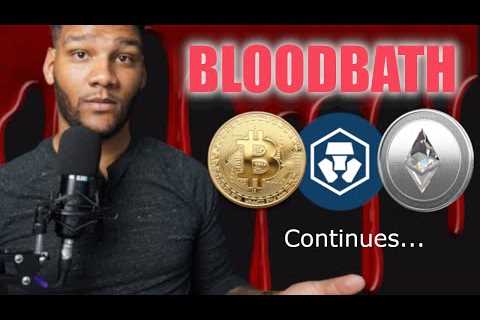 The Crypto Market Bloodbath Continues....My Portfolio Looks Like GARBAGE!!!