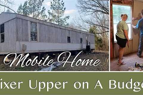 Mobile Home Makeover | Single Wide Remodel | Fixer Upper On A Budget