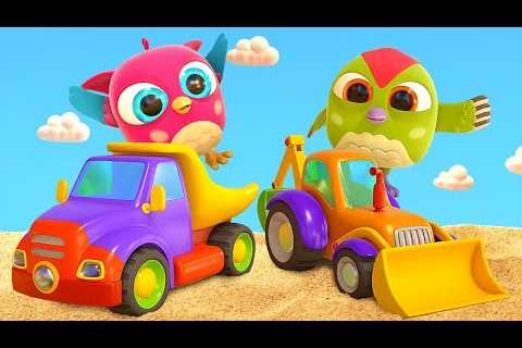 🔴Baby cartoons for kids &amp; Hop Hop the owl full episodes LIVE. Street vehicles for kids.