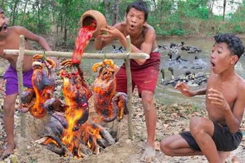 Survival skills : Roast duck eating