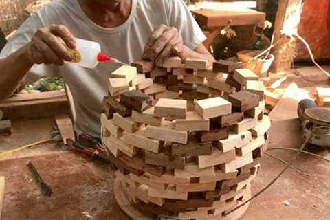 Ideas For DIY Woodworking From Wood Chips // Meticulously Crafted Work Of Art