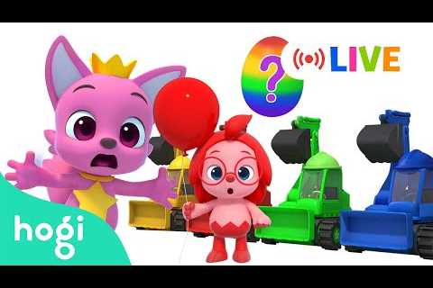 [🔴 LIVE] BEST Learn Colors!｜Surprise Eggs, Excavators and More｜Nursery Rhymes｜Hogi &amp; Pinkfong