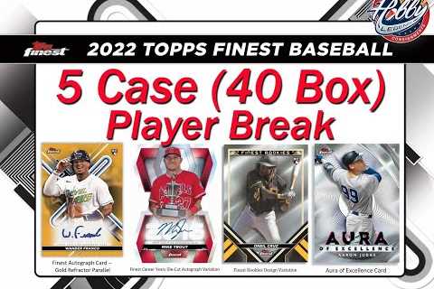 CASE #3 OF 5   -   2022 Topps FINEST 5 Case (40 Box) PLAYER BREAK eBay 02/11/23