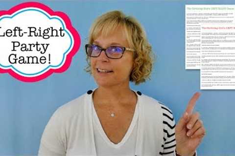 Left Right Birthday Party Game!