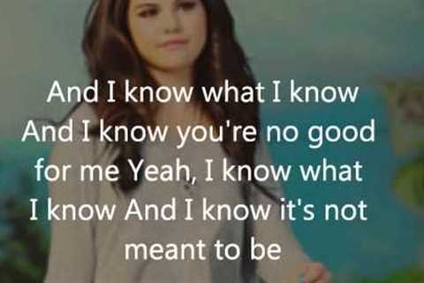 Selena Gomez - My Dilemma lyrics