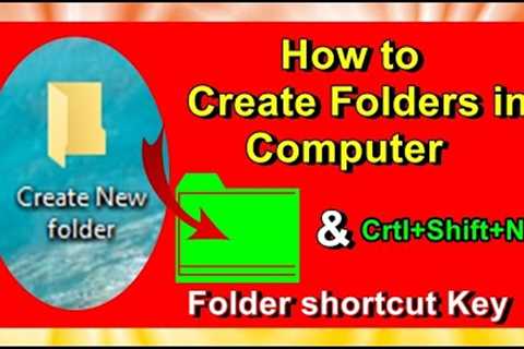 How to create a new Folder in your computer | How to create folder shortcut on desktop windows