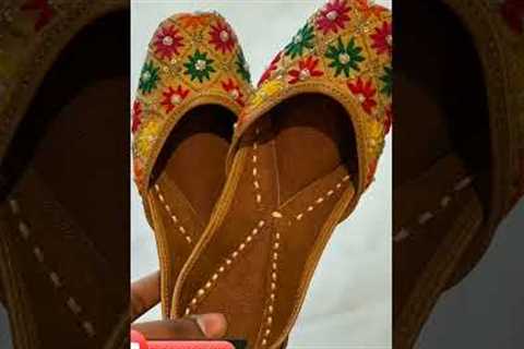 punjabi traditional jutti  #casual #chappals #flats #fashion #footwear #newstyle #onlineshopping