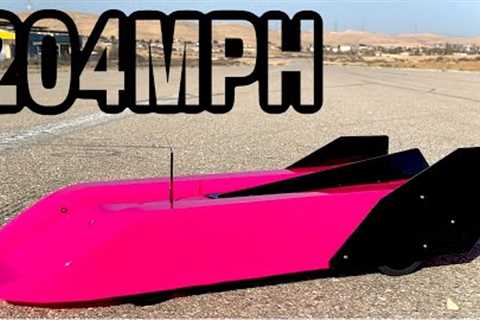 DUAL MOTOR RC CAR DOING 204MPH