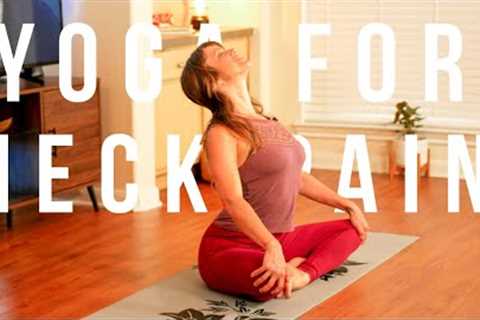 Yoga for Neck, Shoulder, and Upper Back Pain - 20 min Beginner Stretches for Neck &amp; Back Pain..