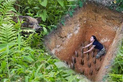 Determined to Subdue Wild Boars - Efforts to Dig a Big Trap Hole, Part 11