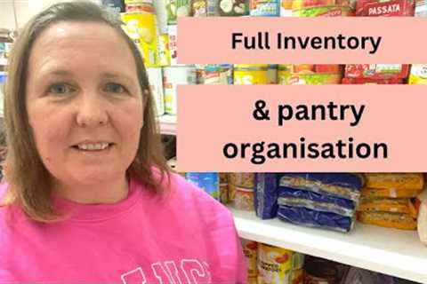 Full Inventory of  my Long Term Food Storage &amp; making it into a working pantry. Frugal Living..