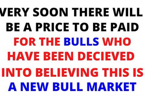 Stock Market CRASH In Progress: SP500 CRASH Signals - Don't Be Deceived This Isn't A New Bull Market