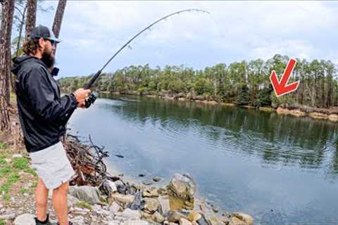 Catching The BIGGEST Ive Ever Seen In THIS Saltwater Canal! **New PB**