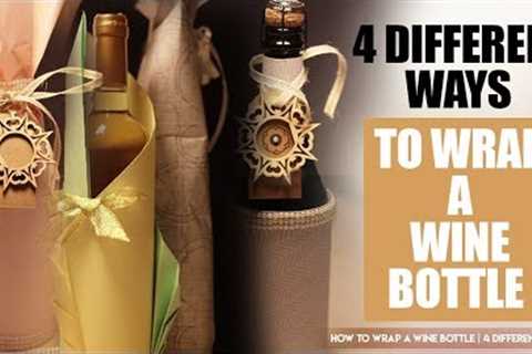 4 Different Ways To Wrap A Wine Bottle | Christmas Special
