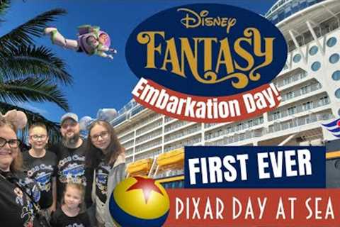 Disney Fantasy FIRST EVER Pixar Day at Sea - Embarkation - Day 1