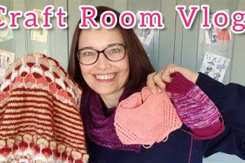 Knitting Knickers , Socks &amp; Stephen West Shawl - Simply in Stitches Craft Room Vlog