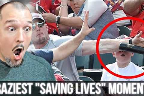 HE SAVED HER LIFE!! | Craziest “Saving Lives” Moments In Sports History | REACTION!