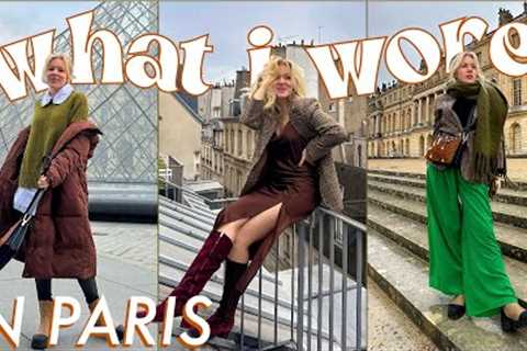 WHAT I WORE in PARIS | 2 weeks of thrifted outfits &amp; what I did on my trip to France |..