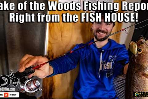 Lake of the Woods Fishing Report (Right from the Fish House!)
