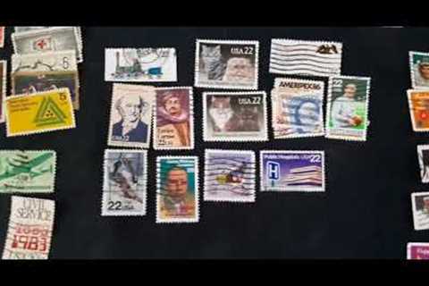 Stamp Collecting: Episode 13. U.S.A. Stamps Beautiful Collection of Commemorative Stamps.