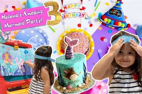 Helena's amazing mermaid party, games and fun with friends - Video for kids