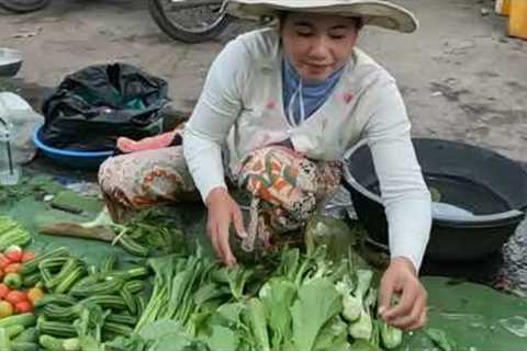 Visit Local Market in Takeo province | Cambodia