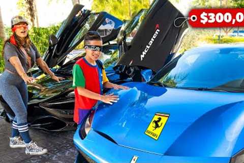 BUYING Any CAR We Want But BLINDFOLDED! (Big Surprise) | The Royalty Family