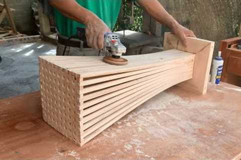 Ingenious Craft Carpenter // How To Make A Beautiful Lamp From Wooden Strips - Masterpiece From Wood