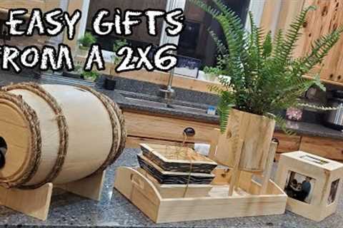 Making 5 Gifts from a Single 2x6 | Woodworking | Gift Ideas