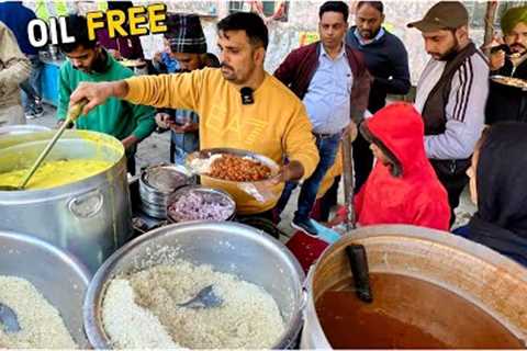 20 Rs Best Food | Highest Selling Oil Free Rajma Chawal | Street Food India