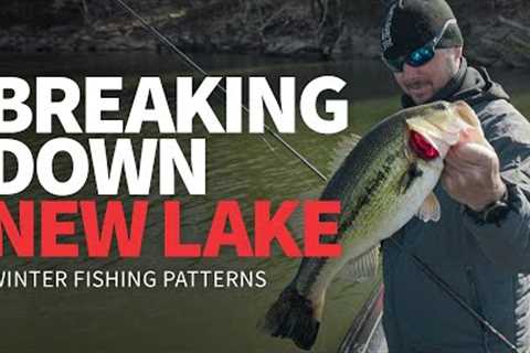 Establishing PATTERN on NEW Lake (Winter Bass Fishing)