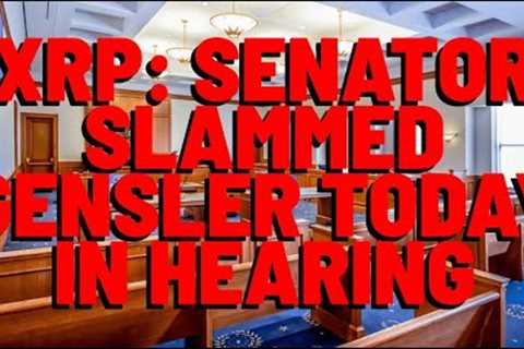 XRP: Senator CALLS OUT Gensler In Senate Hearing TODAY &amp; Attorney Deaton's Work HIGHLIGHTED