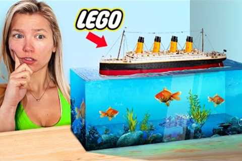 I Built the LEGO Titanic for my Fish