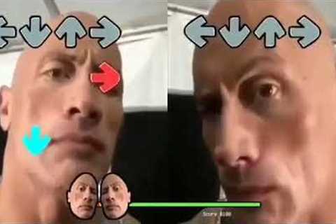 The rock eyebrow raising to fresh fnf (headphones warning)