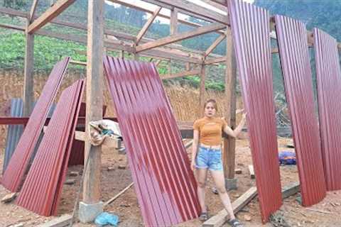 135 Days Building complete House Cabin Farm, transporting corrugated iron roofs, Free Bushcraft Life