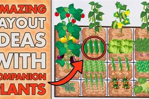 5 SQUARE FOOT GARDENING Layout Ideas With COMPANION PLANTS (Beginners - Get Inspired)