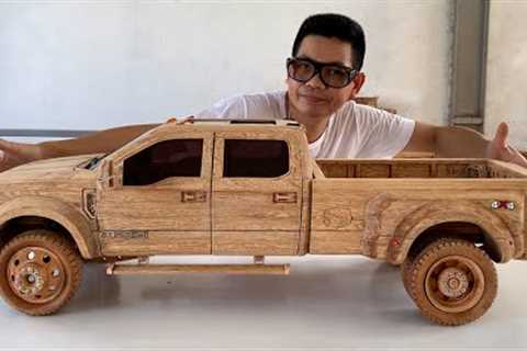 #86 Wood Carving - Ford F450 Limited 2022 (2 Months to Complete) - Woodworking Art