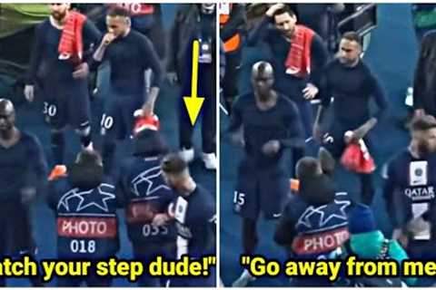 Ramos shoved a photographer who took pictures of Messi &amp; Neymar with a fair amount of force