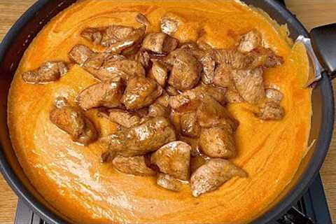 SIMPLE recipes for cooking chicken breasts in a frying pan! Chicken fillet goulash!